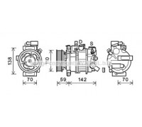 Компрессор, кондиционер AVA QUALITY COOLING AIK402 AIK402 AVA QUALITY COOLING - купить в магазине запчастей по Украине