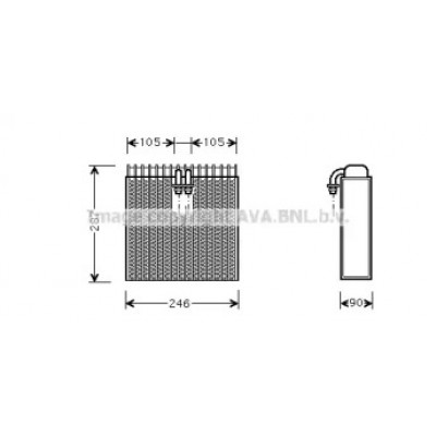 Испаритель, кондиционер AIV031 AVA QUALITY COOLING - купить в магазине запчастей по Украине
