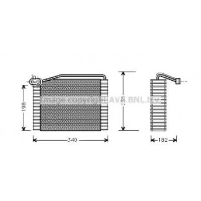 Испаритель, кондиционер AIV142 AVA QUALITY COOLING - купить в магазине запчастей по Украине