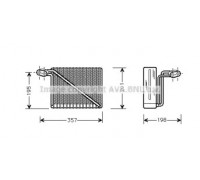 Испаритель, кондиционер AVA QUALITY COOLING AIV148 AIV148 AVA QUALITY COOLING - купить в магазине запчастей по Украине
