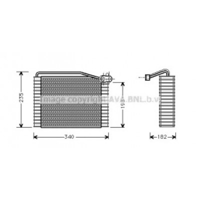 Испаритель, кондиционер AIV149 AVA QUALITY COOLING - купить в магазине запчастей по Украине