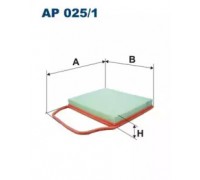 Воздушный фильтр FILTRON AP025/1 AP0251 FILTRON - купить в магазине запчастей по Украине