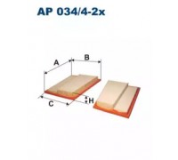 Воздушный фильтр FILTRON AP034/4-2x AP03442X FILTRON - купить в магазине запчастей по Украине