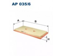 Воздушный фильтр FILTRON AP035/6 AP0356 FILTRON - купить в магазине запчастей по Украине