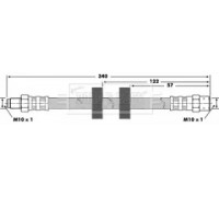 Тормозной шланг BORG and BECK BBH6023 BBH6023 BORG and BECK - купить в магазине запчастей по Украине