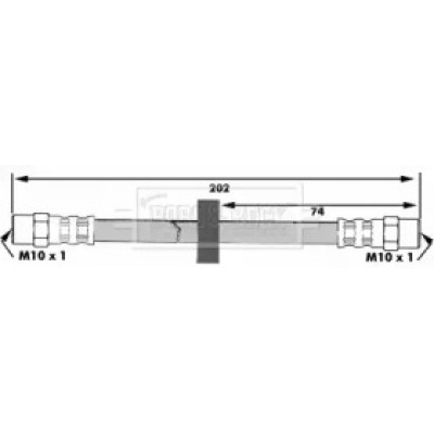 Тормозной шланг BBH6024 BORG and BECK - купить в магазине запчастей по Украине
