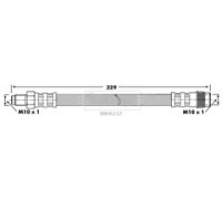Тормозной шланг BORG and BECK BBH6212 BBH6212 BORG and BECK - купить в магазине запчастей по Украине