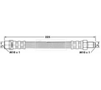 Тормозной шланг BORG and BECK BBH6635 BBH6635 BORG and BECK - купить в магазине запчастей по Украине
