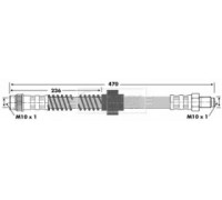 Тормозной шланг BORG and BECK BBH6639 BBH6639 BORG and BECK - купить в магазине запчастей по Украине