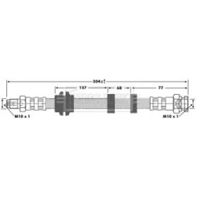 Тормозной шланг BBH6731 BORG and BECK - купить в магазине запчастей по Украине