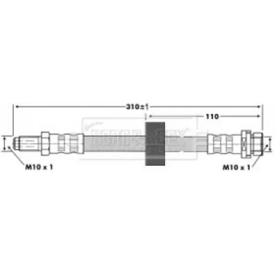 Тормозной шланг BBH6735 BORG and BECK - купить в магазине запчастей по Украине
