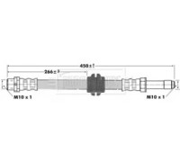 Тормозной шланг BORG and BECK BBH6762 BBH6762 BORG and BECK - купить в магазине запчастей по Украине