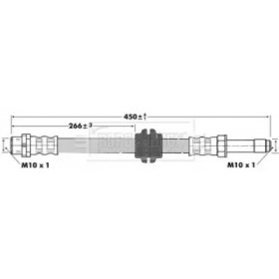 Тормозной шланг BBH6762 BORG and BECK - купить в магазине запчастей по Украине