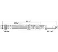 Тормозной шланг BORG and BECK BBH6763 BBH6763 BORG and BECK - купить в магазине запчастей по Украине