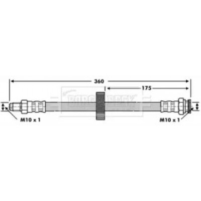 Тормозной шланг BBH6775 BORG and BECK - купить в магазине запчастей по Украине