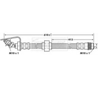 Тормозной шланг BORG and BECK BBH6866 BBH6866 BORG and BECK - купить в магазине запчастей по Украине