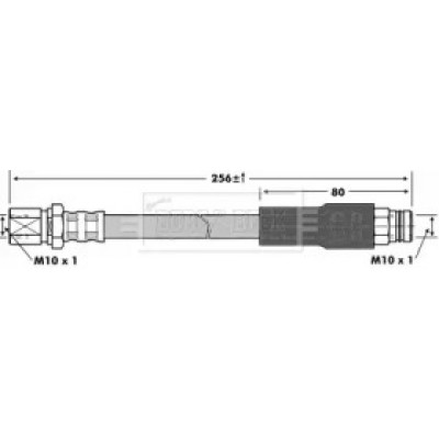 Тормозной шланг BBH6914 BORG and BECK - купить в магазине запчастей по Украине