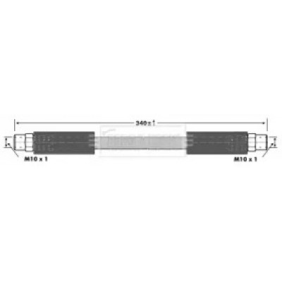 Тормозной шланг BBH6915 BORG and BECK - купить в магазине запчастей по Украине