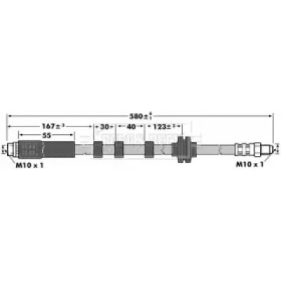 Тормозной шланг BBH6929 BORG and BECK - купить в магазине запчастей по Украине