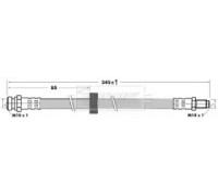 Тормозной шланг BORG and BECK BBH6988 BBH6988 BORG and BECK - купить в магазине запчастей по Украине