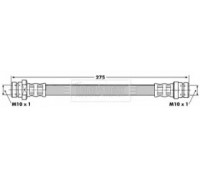 Тормозной шланг BORG and BECK BBH7014 BBH7014 BORG and BECK - купить в магазине запчастей по Украине