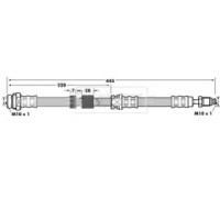 Тормозной шланг BORG and BECK BBH7079 BBH7079 BORG and BECK - купить в магазине запчастей по Украине