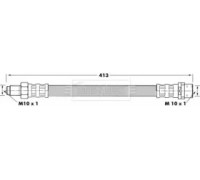 Тормозной шланг BORG and BECK BBH7091 BBH7091 BORG and BECK - купить в магазине запчастей по Украине