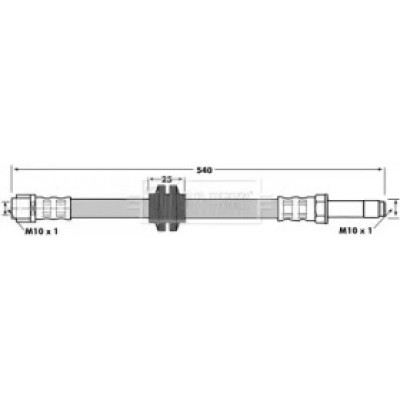 Тормозной шланг BBH7097 BORG and BECK - купить в магазине запчастей по Украине