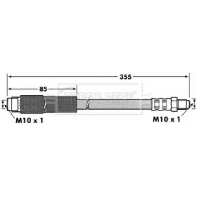 Тормозной шланг BBH7098 BORG and BECK - купить в магазине запчастей по Украине