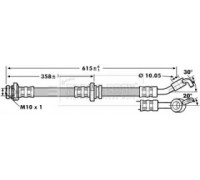 Тормозной шланг BORG and BECK BBH7136 BBH7136 BORG and BECK - купить в магазине запчастей по Украине