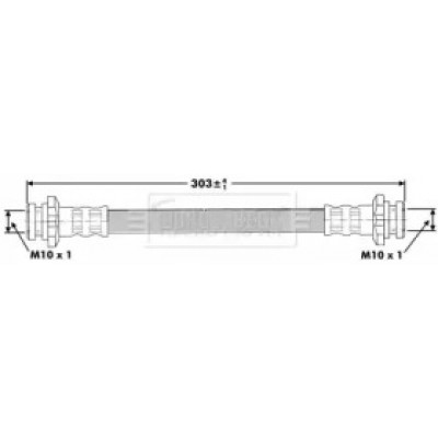 Тормозной шланг BBH7138 BORG and BECK - купить в магазине запчастей по Украине