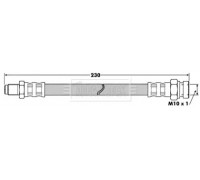 Тормозной шланг BORG and BECK BBH7502 BBH7502 BORG and BECK - купить в магазине запчастей по Украине