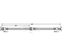 Тормозной шланг BORG and BECK BBH7578 BBH7578 BORG and BECK - купить в магазине запчастей по Украине