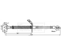 Тормозной шланг BORG and BECK BBH7612 BBH7612 BORG and BECK - купить в магазине запчастей по Украине