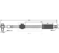 Тормозной шланг BORG and BECK BBH7737 BBH7737 BORG and BECK - купить в магазине запчастей по Украине
