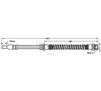 Тормозной шланг BORG and BECK BBH7824 BBH7824 BORG and BECK - купить в магазине запчастей по Украине