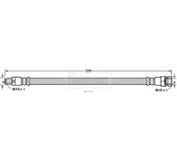 Тормозной шланг BORG and BECK BBH7825 BBH7825 BORG and BECK - купить в магазине запчастей по Украине