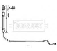 Тормозной шланг BORG and BECK BBH7910 BBH7910 BORG and BECK - купить в магазине запчастей по Украине