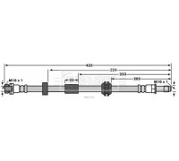 Тормозной шланг BORG and BECK BBH7921 BBH7921 BORG and BECK - купить в магазине запчастей по Украине