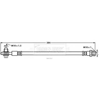 Тормозной шланг BBH7922 BORG and BECK - купить в магазине запчастей по Украине
