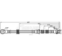 Тормозной шланг BORG and BECK BBH7932 BBH7932 BORG and BECK - купить в магазине запчастей по Украине