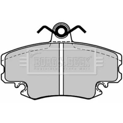 Комплект тормозных колодок, дисковый тормоз BBP1386 BORG and BECK - купить в магазине запчастей по Украине