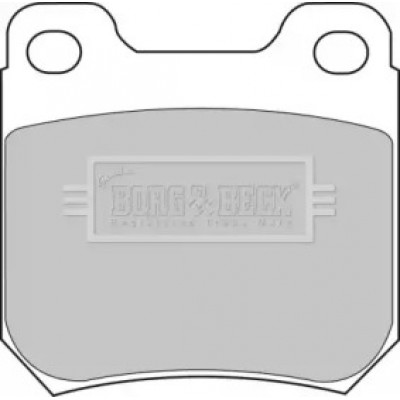 Комплект тормозных колодок, дисковый тормоз BBP1605 BORG and BECK - купить в магазине запчастей по Украине