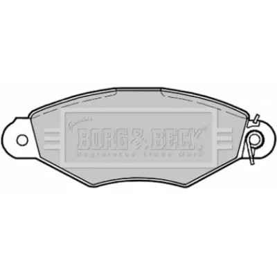Комплект тормозных колодок, дисковый тормоз BBP1622 BORG and BECK - купить в магазине запчастей по Украине