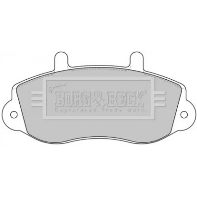 Комплект тормозных колодок, дисковый тормоз BBP1638 BORG and BECK - купить в магазине запчастей по Украине