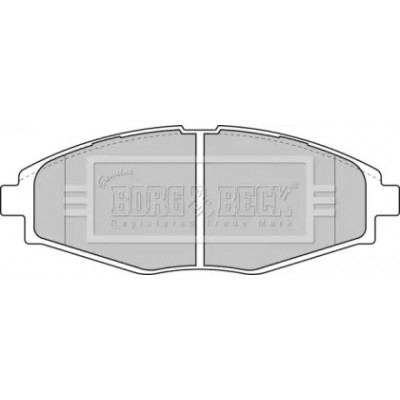 Комплект тормозных колодок, дисковый тормоз BBP1649 BORG and BECK - купить в магазине запчастей по Украине