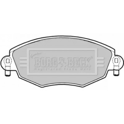 Комплект тормозных колодок, дисковый тормоз BBP1706 BORG and BECK - купить в магазине запчастей по Украине
