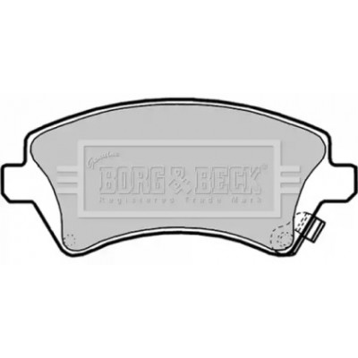 Комплект тормозных колодок, дисковый тормоз BBP1769 BORG and BECK - купить в магазине запчастей по Украине