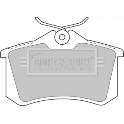 Комплект тормозных колодок, дисковый тормоз BBP1778 BORG and BECK - купить в магазине запчастей по Украине