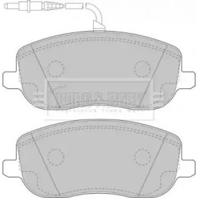 Комплект тормозных колодок, дисковый тормоз BBP1826 BORG and BECK - купити в магазині запчастин по Україні